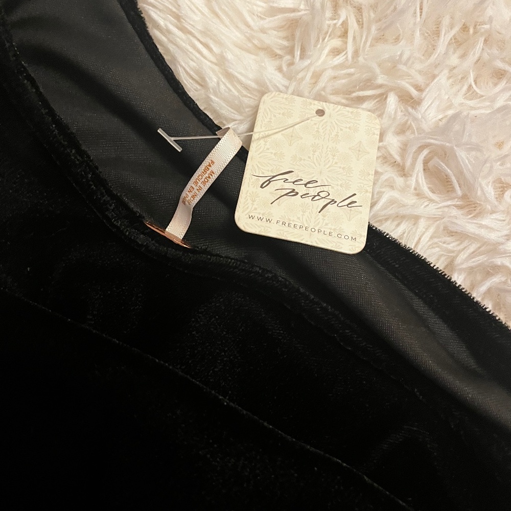 Free People Tell Me About It One Shoulder Velvet Top